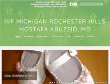 Tablet Screenshot of michiganinfertilityexpert.com